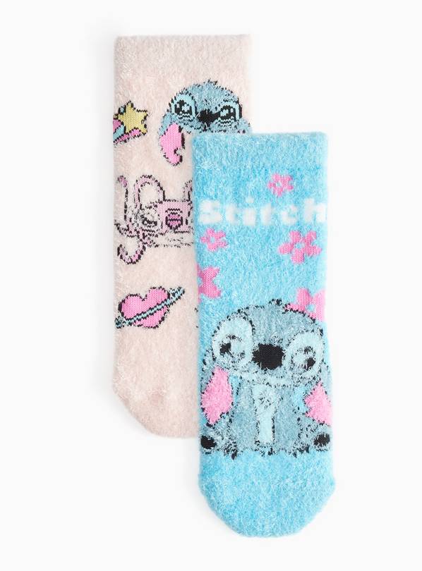 Lilo & Stitch Blue & Pink Socks 2-Pack 12.5-3.5